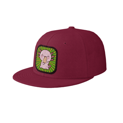 Gorra Unisex Plana Ajolote Comiendo Elote Xo The Monster