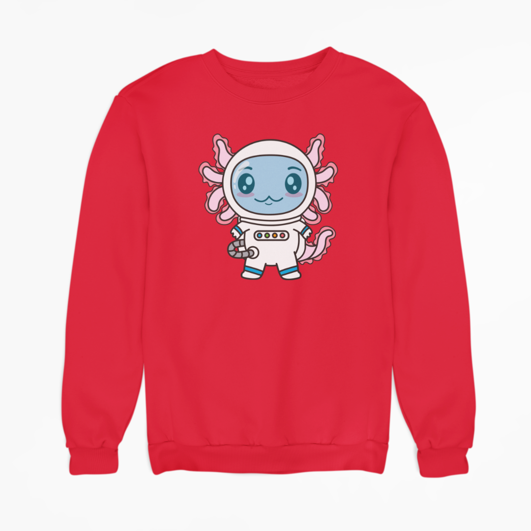 Sudadera Axolotzin Astronauta Ajolote Unisex