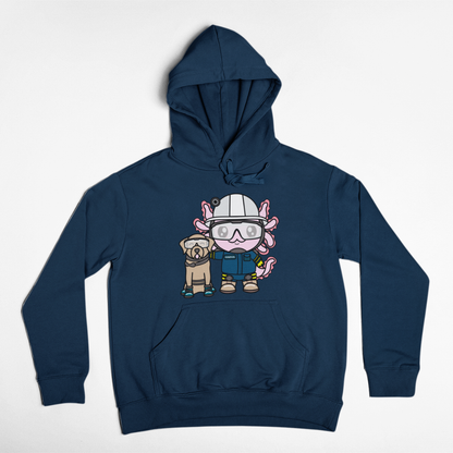 Hoodie Axolotzin Rescatista Ajolote Unisex
