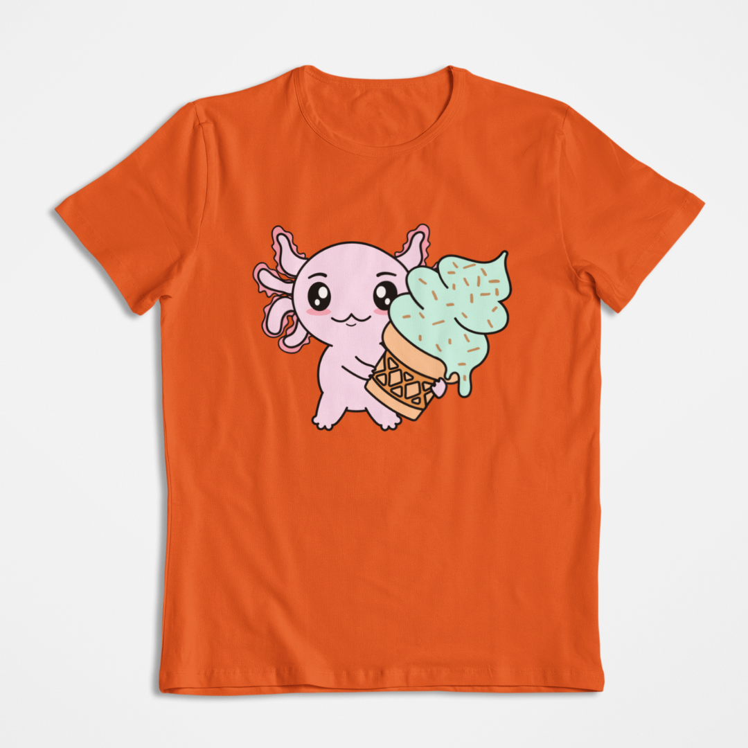 Playera Axolotzin Helado Ajolote