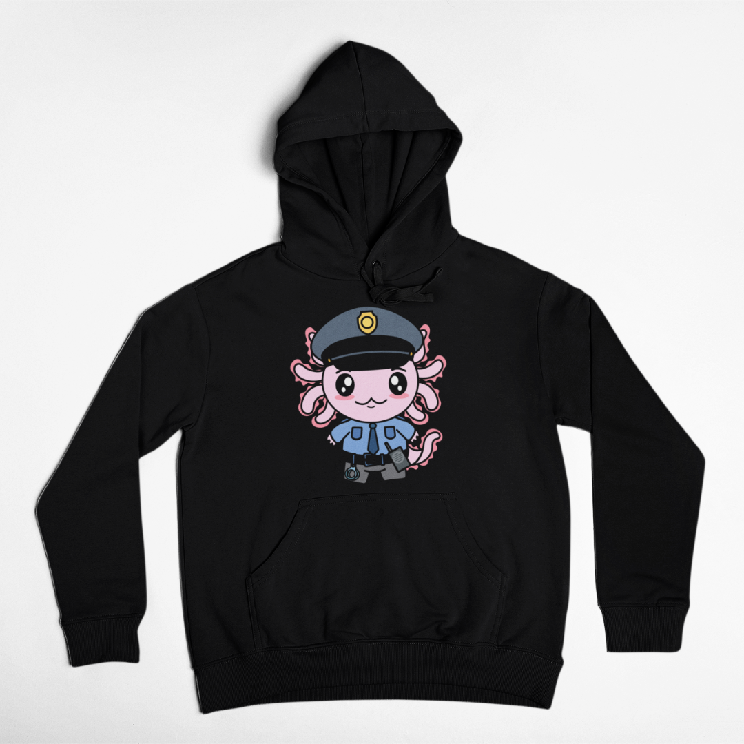 Hoodie Axolotzin Policía Ajolote Unisex