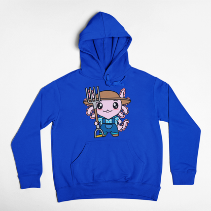 Hoodie Axolotzin Granjero Ajolote Unisex