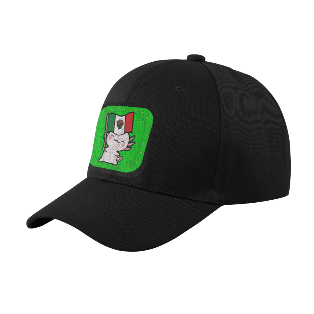 Gorra Unisex Curva Ajolote Y Su Bandera Xo The Monster
