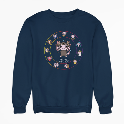 Sudadera Horóscopos Tauro Axolotzin Ajolote Unisex