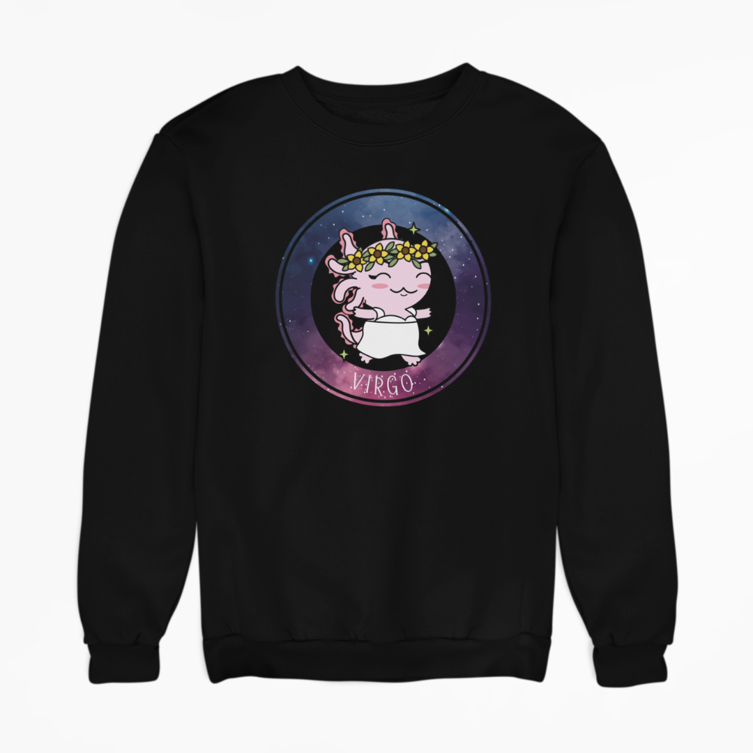 Sudadera Axolotzin Horóscopos Galaxy Virgo Ajolote Unisex