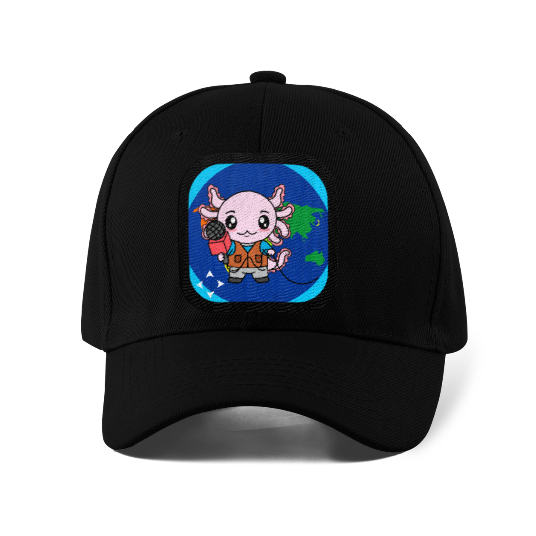Gorra Unisex Curva Axolotzin Reportero