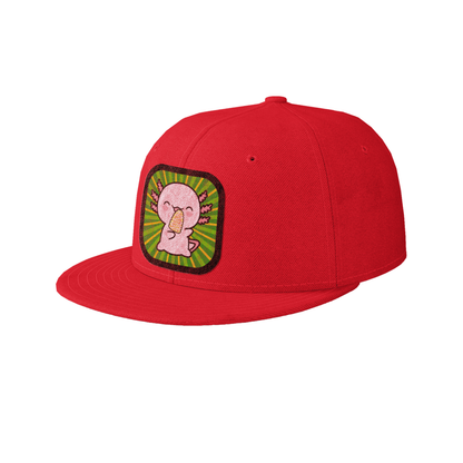 Gorra Unisex Plana Ajolote Comiendo Elote Xo The Monster