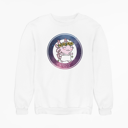 Sudadera Axolotzin Horóscopos Galaxy Virgo Ajolote Unisex