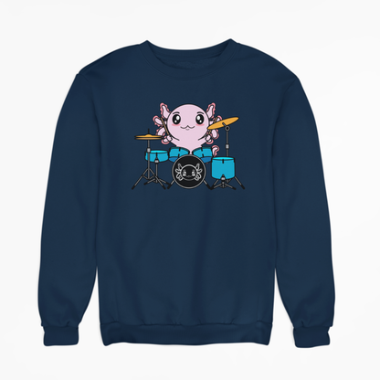 Sudadera Axolotzin Baterista Ajolote Unisex