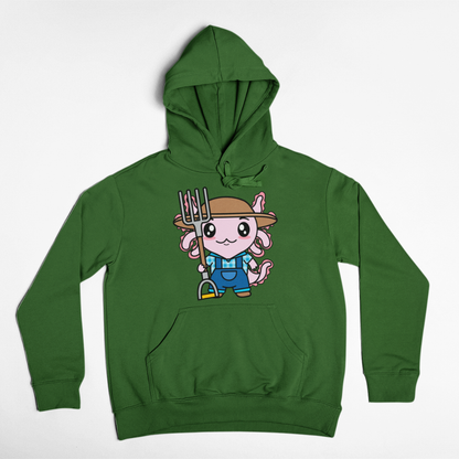 Hoodie Axolotzin Granjero Ajolote Unisex