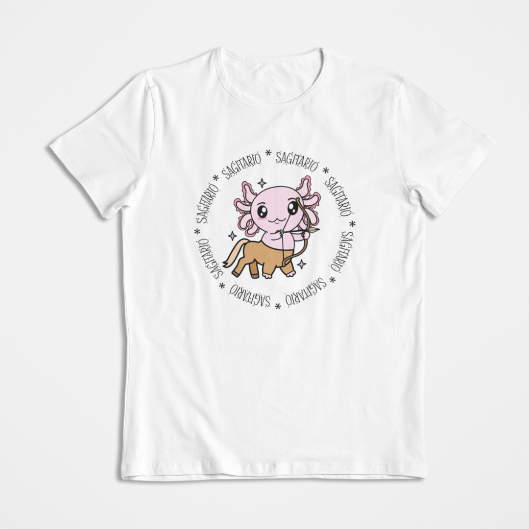 Playera Axolotzin Horoscopos Aro Sagitario Ajolote