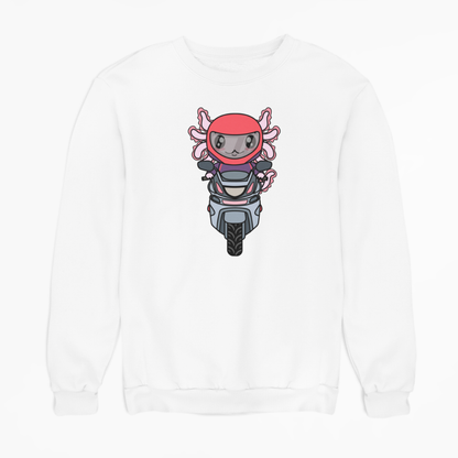 Sudadera Axolotzin Motoneta Ajolote Unisex
