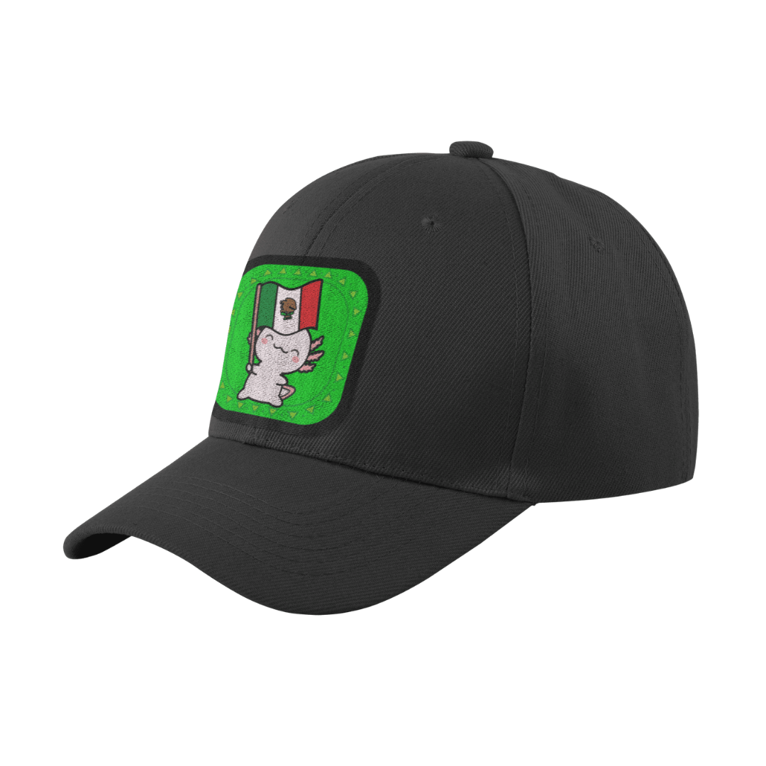 Gorra Unisex Curva Ajolote Y Su Bandera Xo The Monster