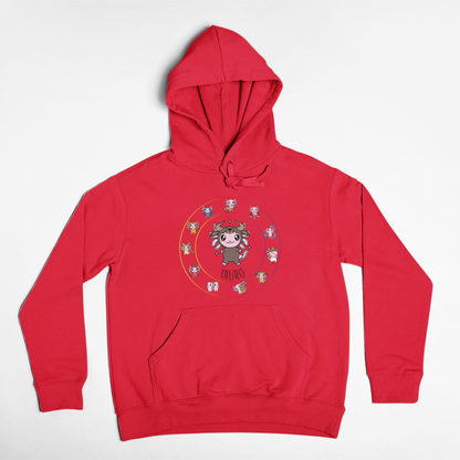 Hoodie Horóscopos Tauro Axolotzin Ajolote Unisex