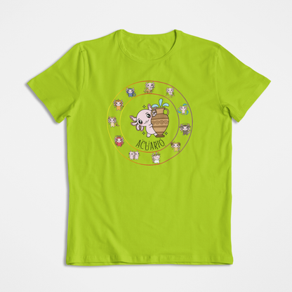 Playera Horoscopos Acuario Axolotzin Ajolote