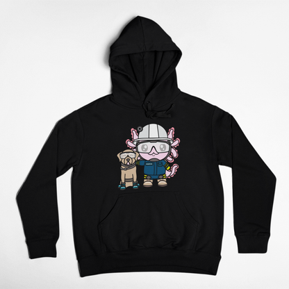 Hoodie Axolotzin Rescatista Ajolote Unisex