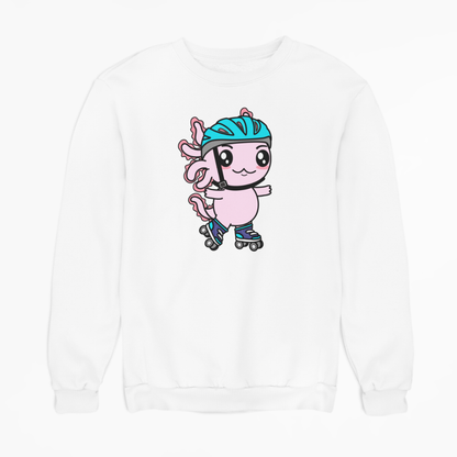 Sudadera Axolotzin Patinador Ajolote Unisex