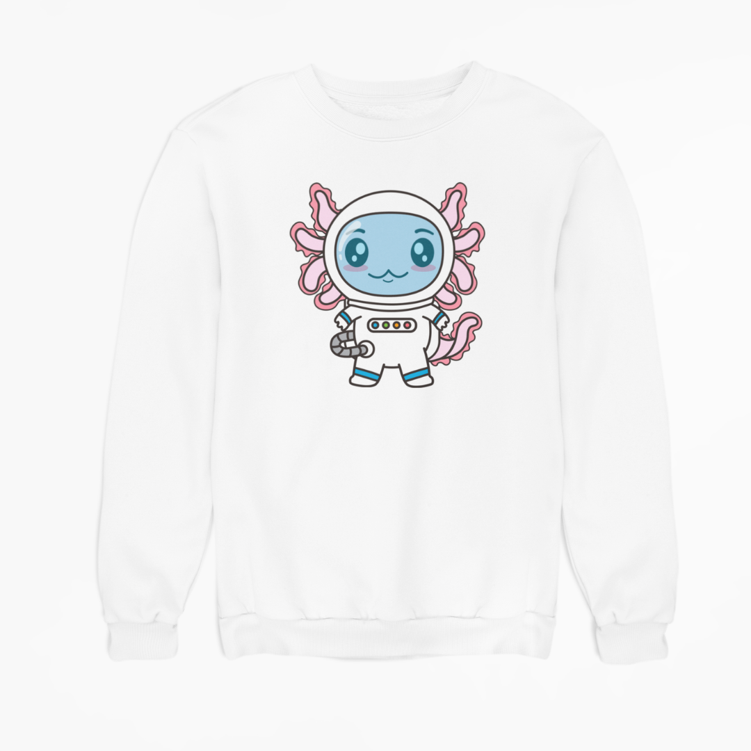 Sudadera Axolotzin Astronauta Ajolote Unisex