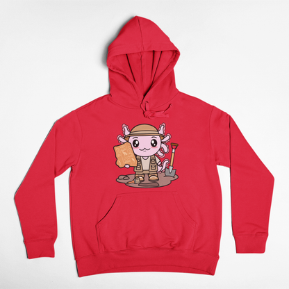 Hoodie Axolotzin Arqueologo Ajolote Unisex