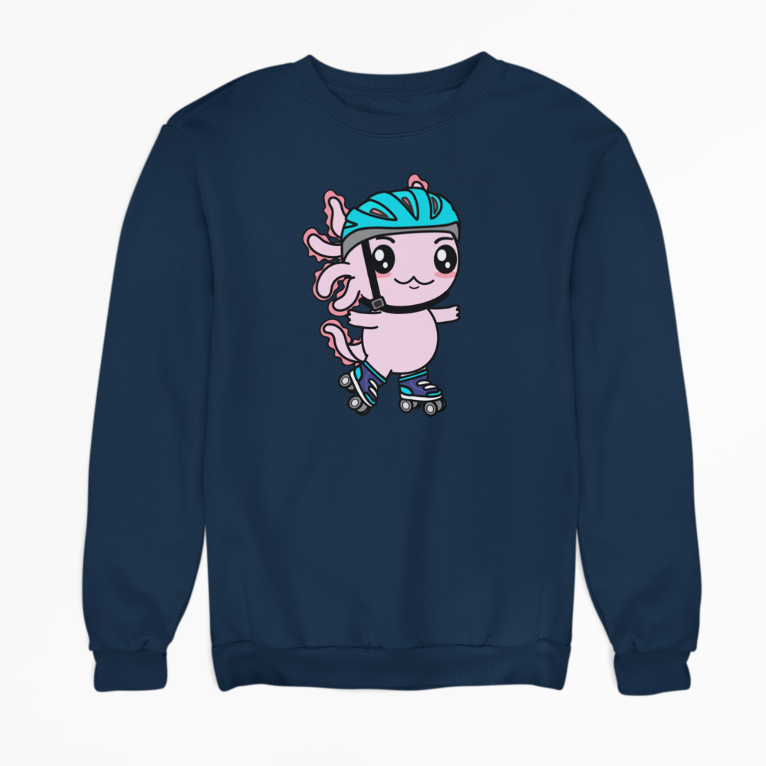 Sudadera Axolotzin Patinador Ajolote Unisex