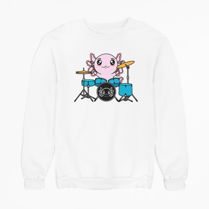 Sudadera Axolotzin Baterista Ajolote Unisex