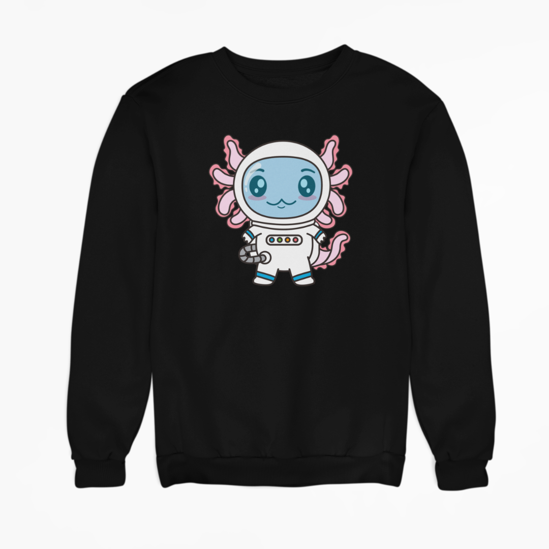 Sudadera Axolotzin Astronauta Ajolote Unisex
