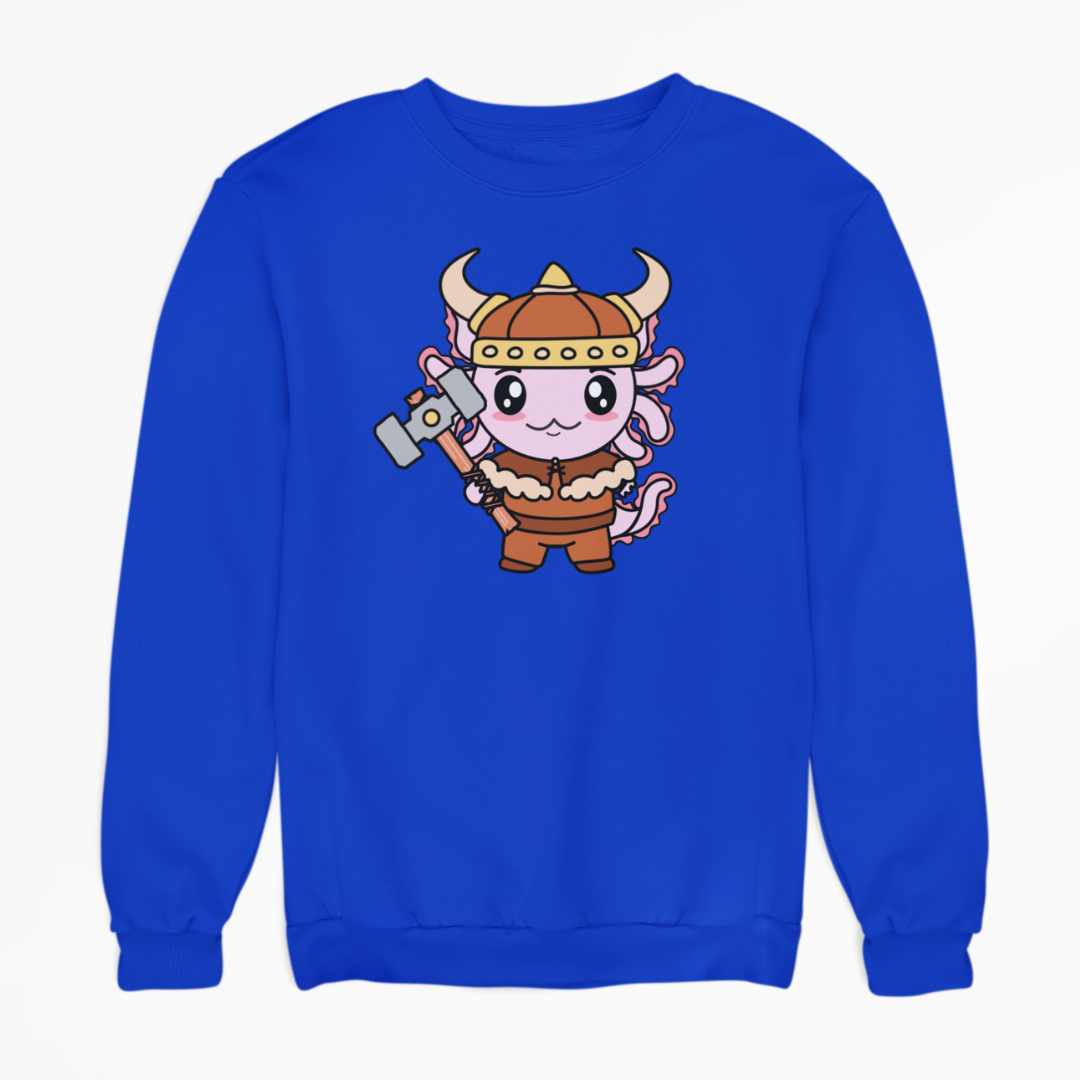 Sudadera Axolotzin Vikingo Ajolote Unisex