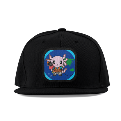 Gorra Unisex Plana Axolotzin Reportero