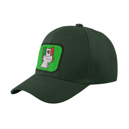 Gorra Unisex Curva Ajolote Y Su Bandera Xo The Monster