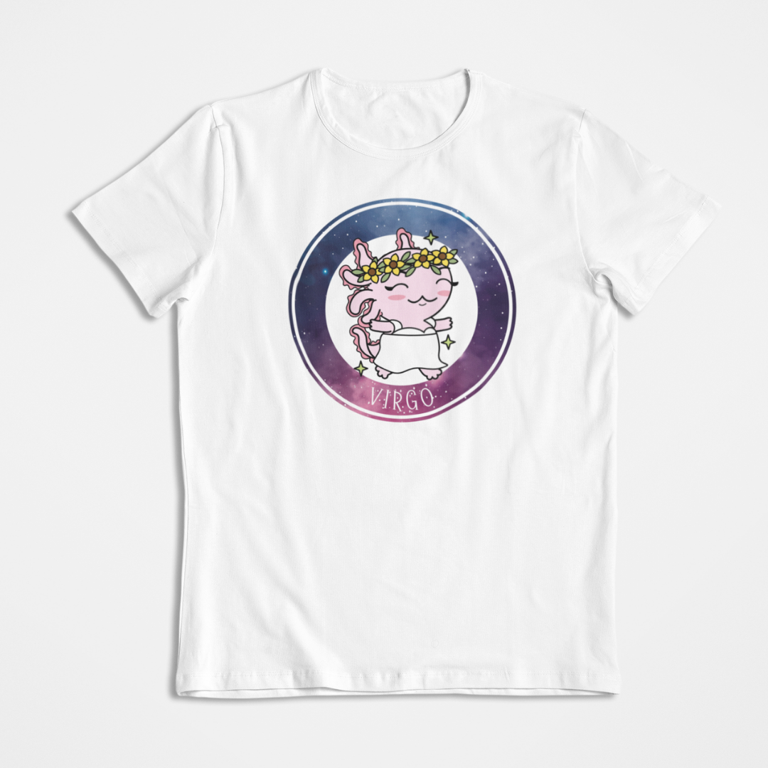 Playera Axolotzin Horoscopos Galaxy Virgo Ajolote