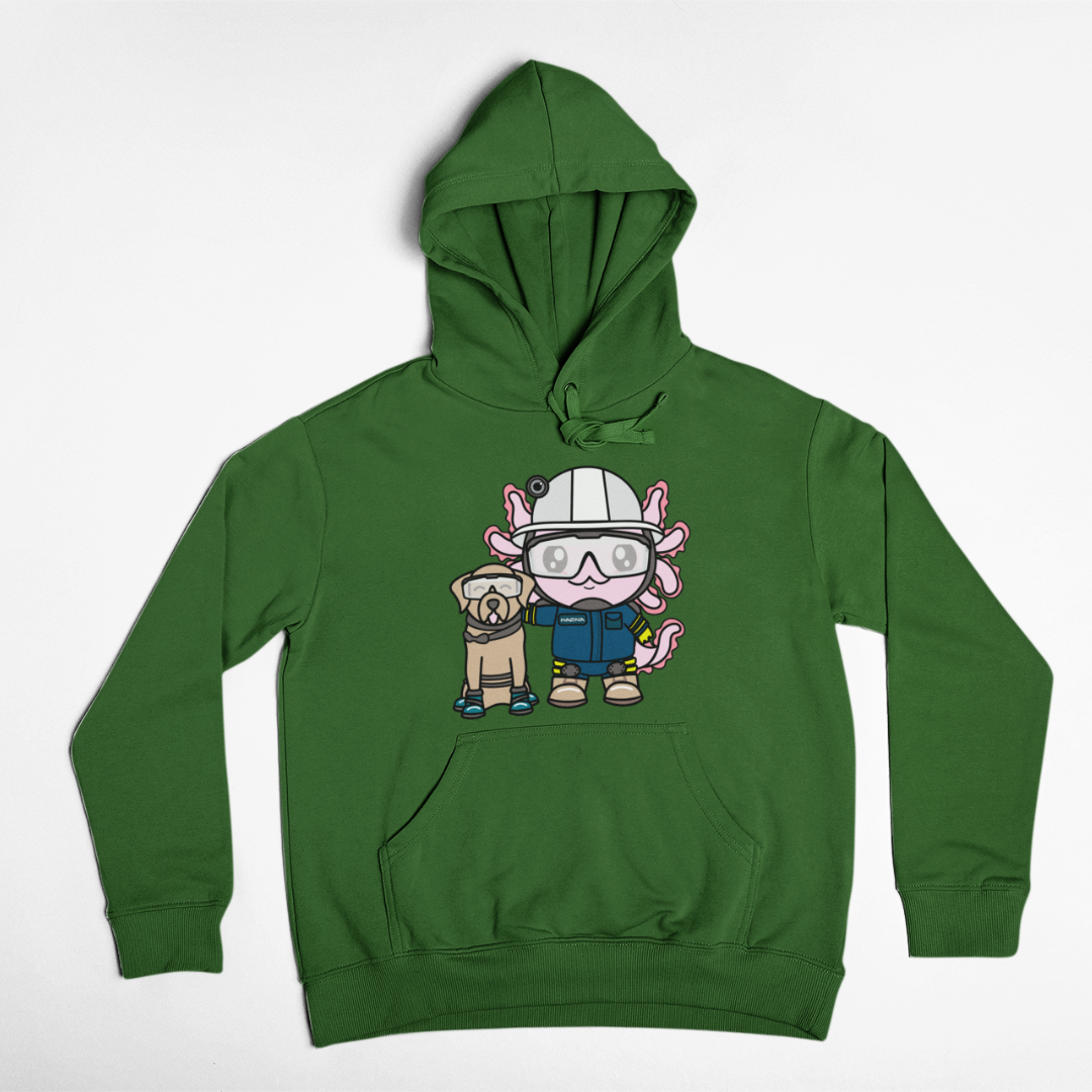 Hoodie Axolotzin Rescatista Ajolote Unisex