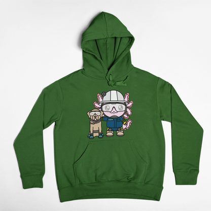 Hoodie Axolotzin Rescatista Ajolote Unisex