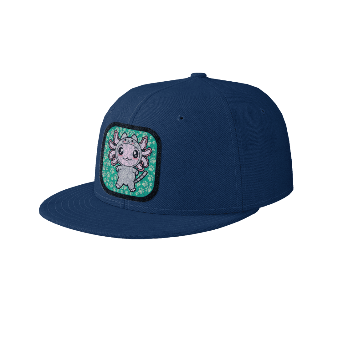Gorra Unisex Plana Axolotzin Disfraz Gato
