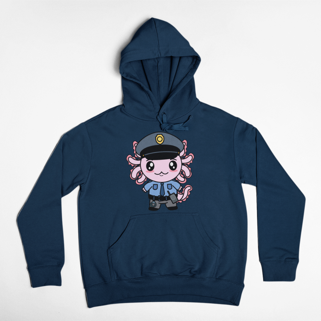 Hoodie Axolotzin Policía Ajolote Unisex