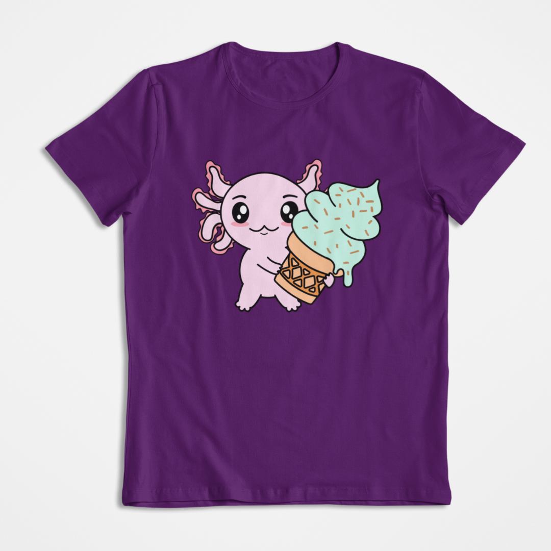 Playera Axolotzin Helado Ajolote
