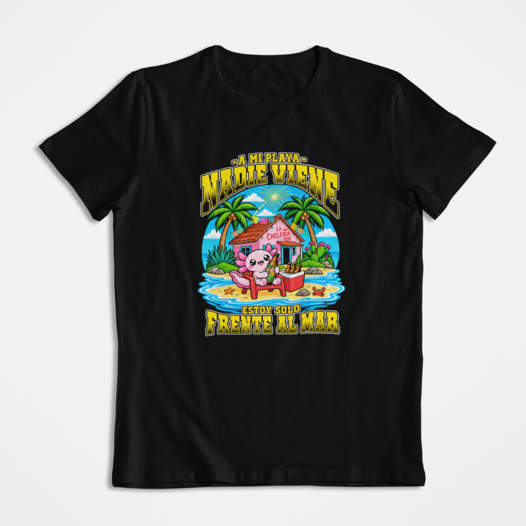 Playera Ajolotito Mi Playa
