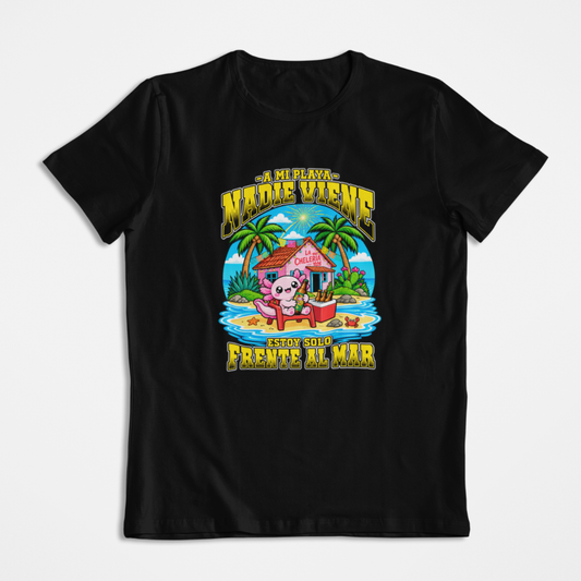 Playera Ajolotito Mi Playa