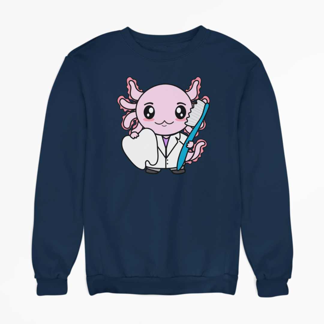Sudadera Axolotzin Dentista Ajolote Unisex