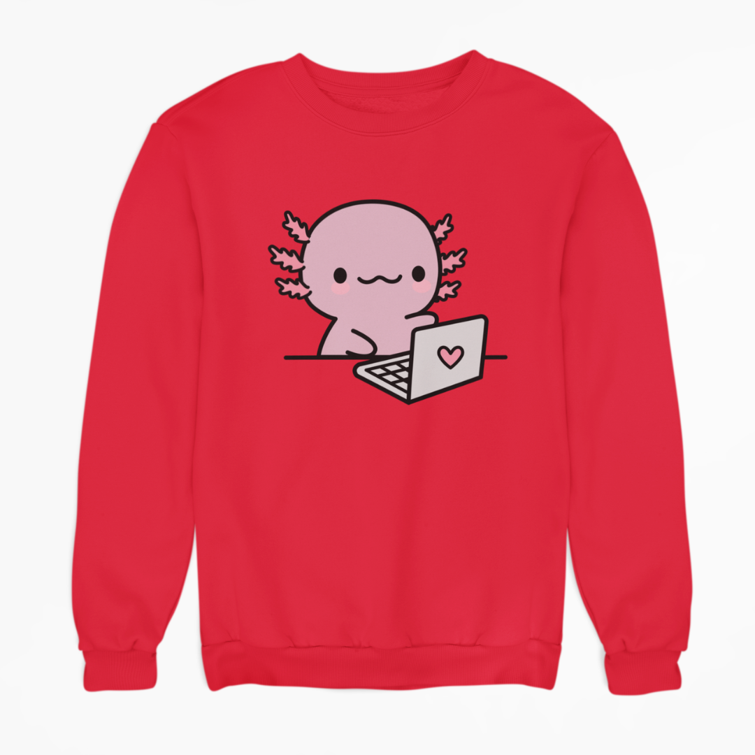 Sudadera Ajolote Trabajando Xo The Monster