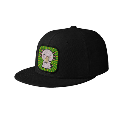 Gorra Unisex Plana Ajolote Comiendo Elote Xo The Monster