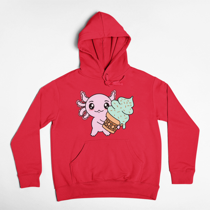 Hoodie Axolotzin Helado Ajolote Unisex