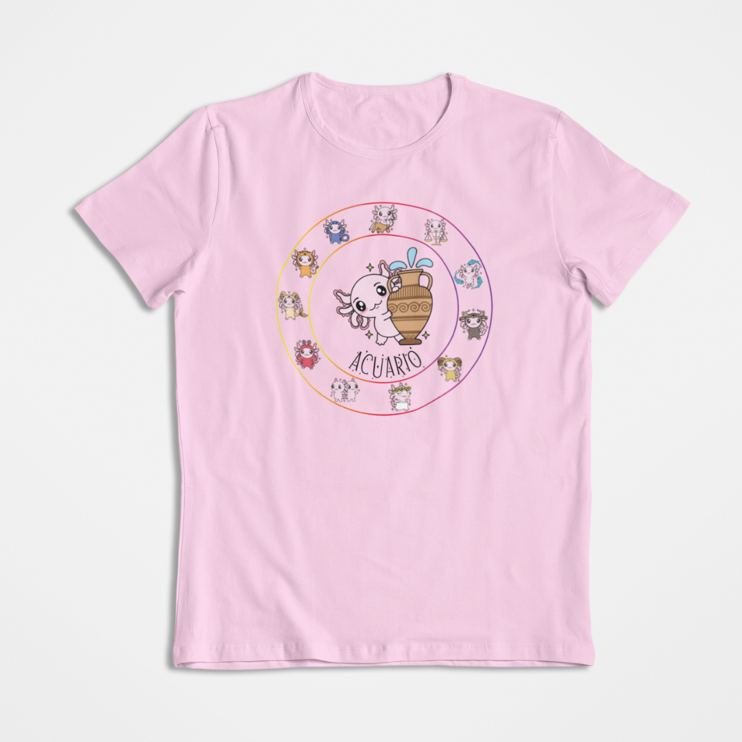 Playera Horoscopos Acuario Axolotzin Ajolote