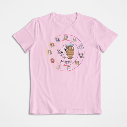 Playera Horoscopos Acuario Axolotzin Ajolote
