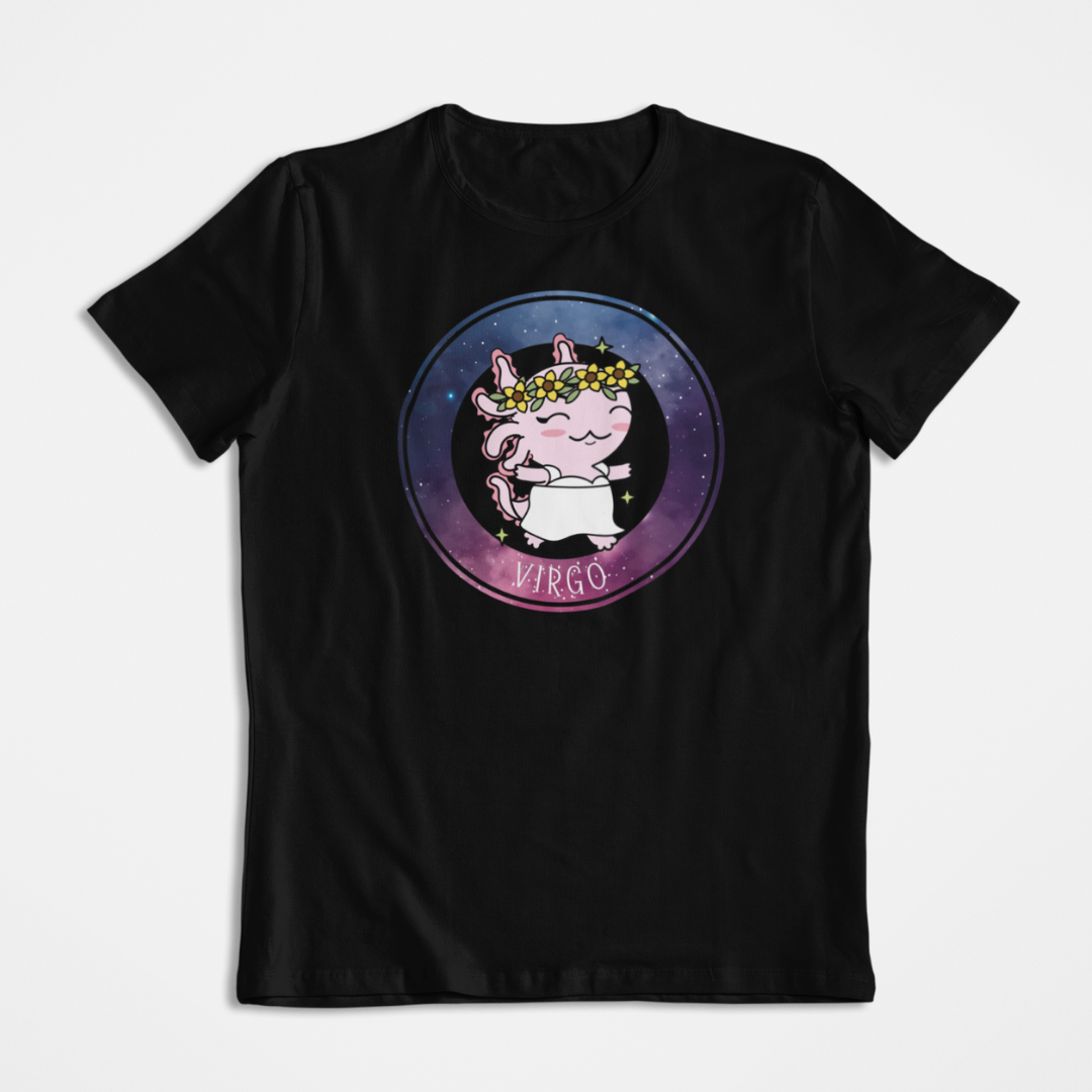 Playera Axolotzin Horoscopos Galaxy Virgo Ajolote