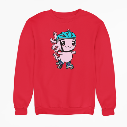 Sudadera Axolotzin Patinador Ajolote Unisex