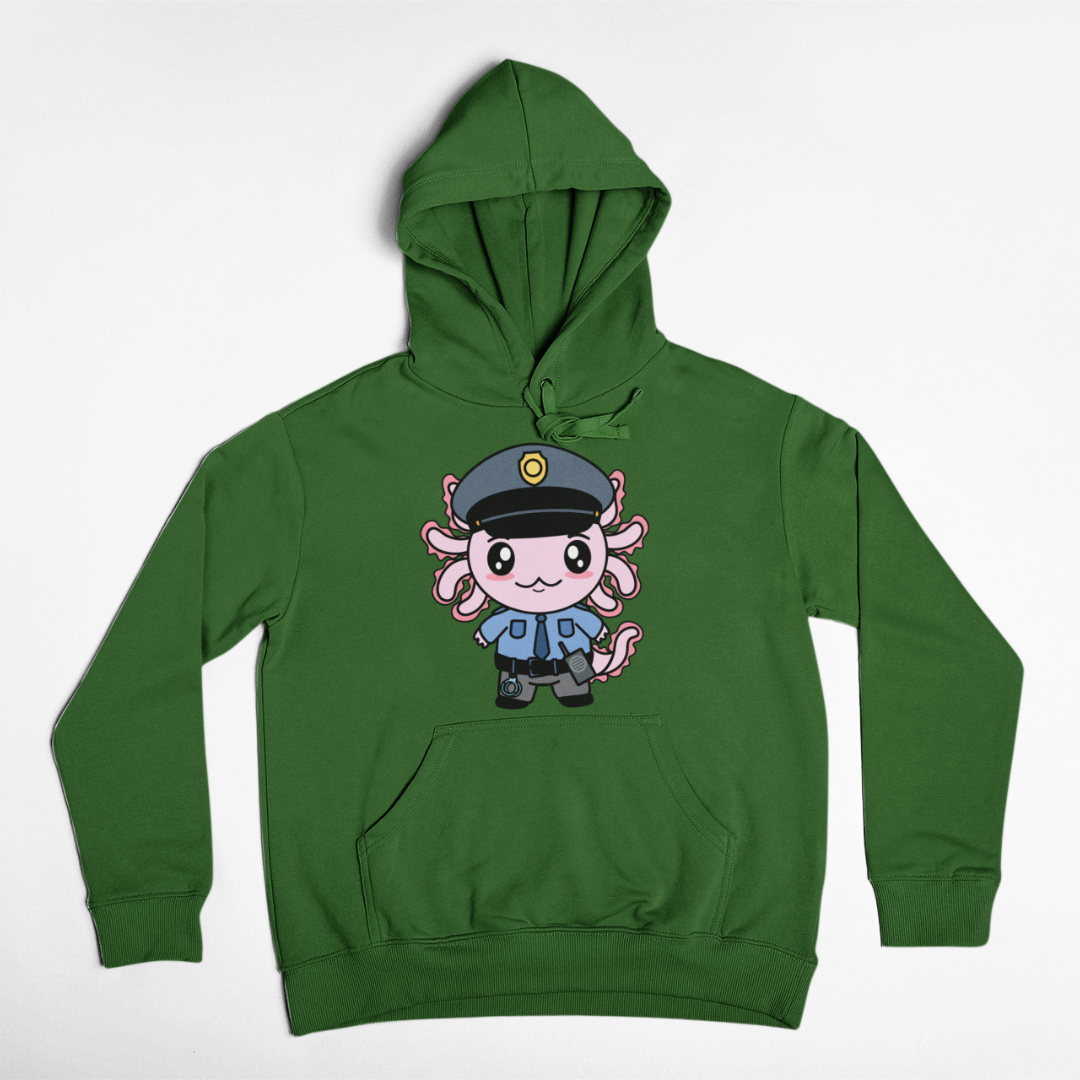 Hoodie Axolotzin Policía Ajolote Unisex