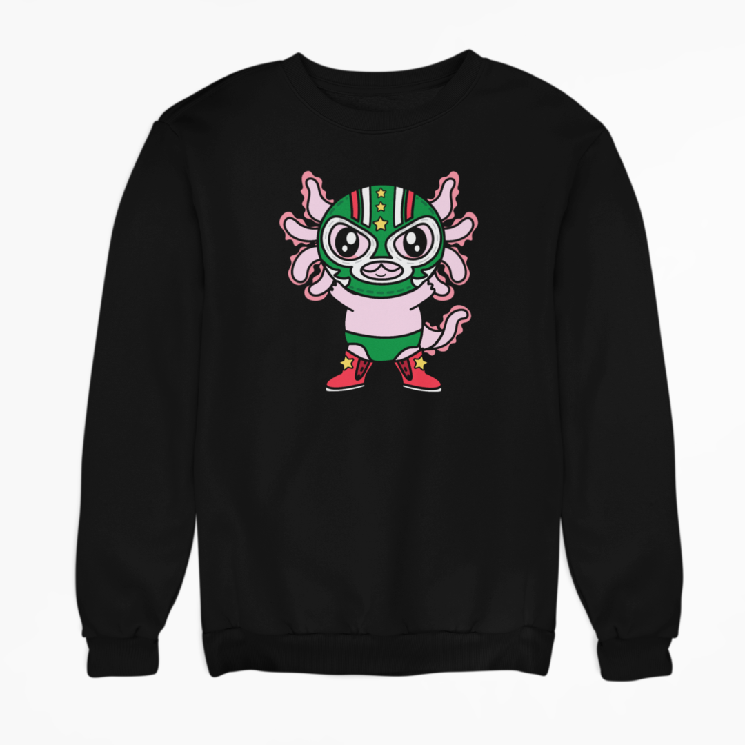 Sudadera Axolotzin Luchador Ajolote Unisex