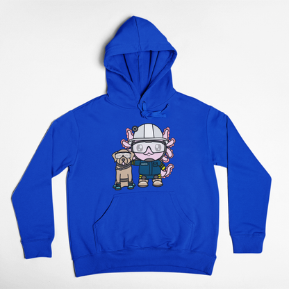 Hoodie Axolotzin Rescatista Ajolote Unisex