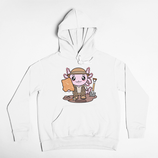Hoodie Axolotzin Arqueologo Ajolote Unisex