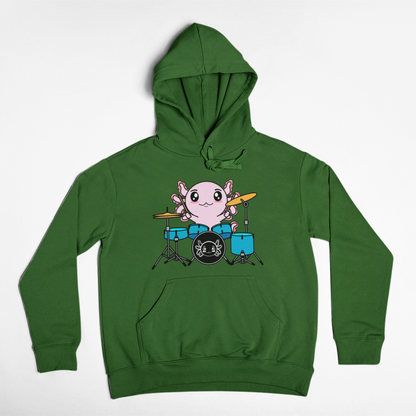 Hoodie Axolotzin Baterista Ajolote Unisex
